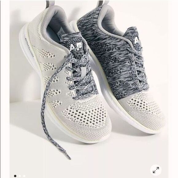 APL Techloom Pro Trainer Sneakers Prestine /Heather Gray/White Knit US 7 NWOB - Picture 1 of 9